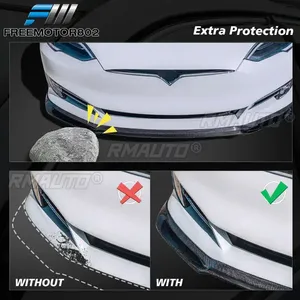 Lèvre de pare-chocs avant pour Chevrolet Corvette C6 2005-2013 Z06 ZR1, style carbone, noir brillant, pour modèles Wide Body - Product Image 5