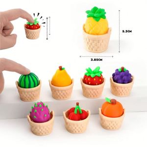 Pendentif EDC promotionnel en forme de panier de fruits, jouet anti-stress imprimé en 3D, pour la décompression, cadeau de bureau portable - Product Image 1