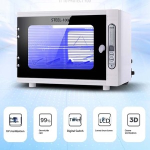 High Temperature Nail <b>Tool</b> Sterilizer Cabinet Stainless Steel ABS Disinfection <b>Box</b> LED Display Salon Manicure <b>Tool</b> Sanitizer - Product Image 2