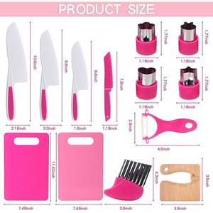 Juego <span class=keywords><strong>de</strong></span> Cuchillos <span class=keywords><strong>de</strong></span> Acero Inoxidable para Niños, Herramienta para Cortar Verduras, <span class=keywords><strong>Juguete</strong></span> Educativo para Hornear, Operación Manual para Jardín <span class=keywords><strong>de</strong></span> Infancia - Product Image 3