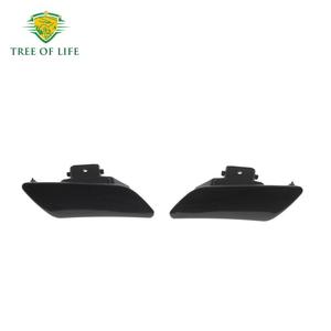 Porsche Headlight Washer Nozzle Caps 97050573100LH 97050573200RH <b>Clip</b> On Front Bumper Plastic Trim Covers - Product Image 1