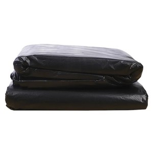 ถุงขยะดำ PE ขนาดใหญ่เล็ก แบบใช้แล้วทิ้ง พิมพ์โลโก้ได้ ปิดผนึกด้วยความร้อน ขายส่ง - Product Image 3