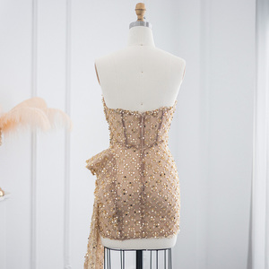 Jancember RM002 Asymétrique Champagne Sexy Mini Soirée Robes De Bal Robes - Product Image 6