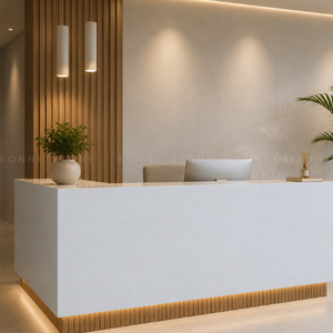 Espacios Modernos, Mármol Blanco Jasmine con Vetas Ultra Suaves para una Estética Minimalista de Lujo, Piedra Natural para Paredes Interiores y Pisos - Product Image 5