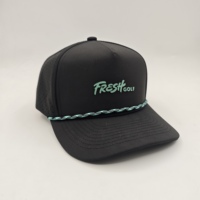 Gorras de Béisbol Deportivas Personalizadas de 5 Paneles, Unisex, Poliéster/Algodón, Bordado a Mano, Diseño de Puntos Dobby Ajustable, Parche de PVC Impermeable
