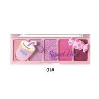 Palette de fards à paupières 5 couleurs inspirée de la dopamine, finitions mates et scintillantes, maquillage pour les yeux imperméable, fards à paupières colorés