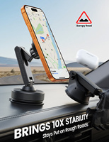 Support magnétique robuste pour téléphone de voiture Lamicall STCD13, fixation tableau de bord et pare-brise à ventouse, vente en gros