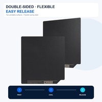 Placa de Impresión en Frío de Poliurea de 184x184 mm, Flexible, de Doble Cara, de Acero para Impresión 3D, para Impresora 3D Bambu Lab A1 Mini