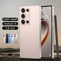 Smartphone S6 5G débloqué 2026 Nouveau 6,8" 16+512 Go 8000 mAh Téléphone Android 8 cœurs Double SIM Longue autonomie