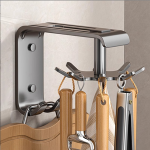 <span class=keywords><strong>Il</strong></span> Produttore Fornisce Ganci da Cucina Pieghevoli Multifunzionali Girevoli in Acciaio al Carbonio Ecologico, Montabili a Parete, per Stoccaggio - Product Image 4