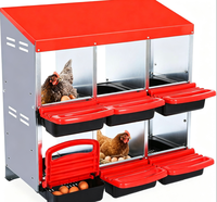 Poulaillers métalliques robustes à 6 compartiments pour poules, dindes et pintades, assemblage rapide, en vente