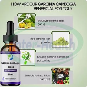 Gouttes d'extrait de Garcinia Cambogia OEM Supplément de soutien sain Gouttes liquides de Garcinia Cambogia naturelles - Product Image 2