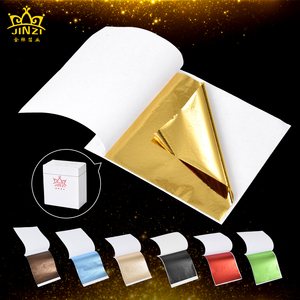 Fogli di Imitazione Foglia d'Oro per Artigianato, Arte, Nail Art, Decorazione Mobili, Foglio d'Oro Taiwanese B 9*9 <span class=keywords><strong>cm</strong></span> - Product Image 1