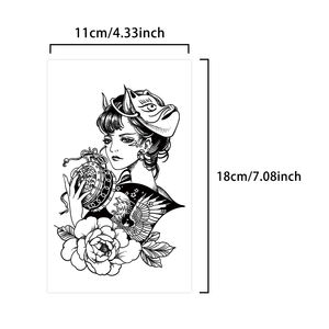 Tatuaggio temporaneo Semi permanente tatuaggio impermeabile a prova di sudore per 2 settimane realistico a base di erbe tatuaggio Anti-attrito per il corpo del braccio - Product Image 5