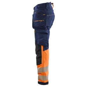 BLAKLADER - 112516488953D108 Pantalones de alta visibilidad Elásticos en 4 direcciones Azul marino/Naranja-EAN 7330509913123 ROPA DE TRABAJO DE LA HI-VIS - Product Image 3
