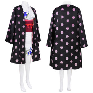 Disfraz de <span class=keywords><strong>Cosplay</strong></span> de <span class=keywords><strong>One</strong></span> <span class=keywords><strong>Piece</strong></span>, Arco de la Isla de Kaido, Kimono de Robin para Mujer, Material de Poliéster, Disponible, Traje de Anime 2D de <span class=keywords><strong>Nami</strong></span> y Robin - Product Image 3
