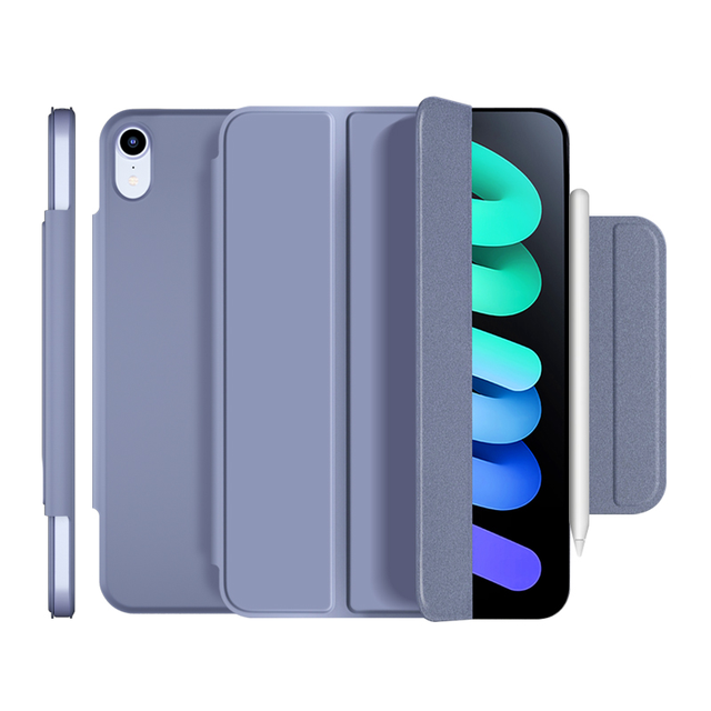 Support Apple Pencil Charging Strong Magnetic with Clasp Trifold Stand Case for iPad Mini 6