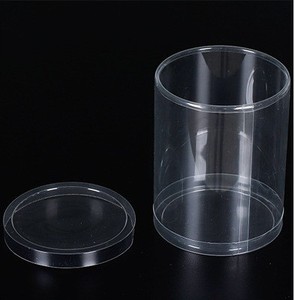 Venta al por mayor cilindro de PVC mascota protección del medio ambiente alta permeabilidad cilindro de plástico juguete embalaje caja redonda de plástico - Product Image 2