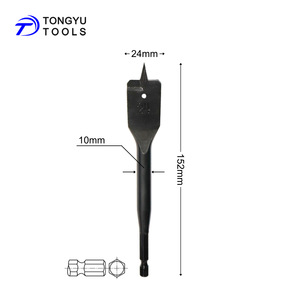 24mm Heavy Duty Shank Center Point Paddle Flat <strong>Wood</strong> Spade <strong>Drill</strong> <strong>Bit</strong> for <strong>Wood</strong> Drilling - Product Image 2