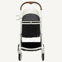Panier de rangement en aluminium léger pour poussette de chien avec porte-gobelet