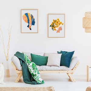 Templat Siluet Kayu Bentuk Anak Perempuan, Dekorasi Rumah Profil Kepala Kayu Karangan Bunga Siluet Wanita - Product Image 6