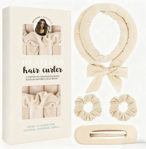 Rouleau à cheveux sans chaleur, ruban de bouclage pour dormir, épingle à cheveux en velours, accessoire de bouclage pour des boucles naturelles du matin - Product Image 3