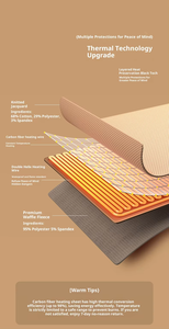 <span class=keywords><strong>Couverture</strong></span> <span class=keywords><strong>Chauffante</strong></span> Électrique à Piles pour Bureau et Maison, Chauffage Rapide, Protection Contre la Surchauffe, Châle Portable en Jacquard Tricoté - Product Image 5