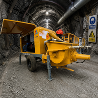 Minle SPB8 Meilleur Prix Pulvérisateur de Béton Humide pour Remorque, Taux de Rebond ≤10%, Trémie 400L, 13m³ d'air pour la Construction de Petits Tunnels