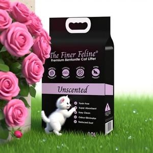 Arena perfumada de lavanda ecológica para gatos de bentonita al por mayor, suministro directo del fabricante - Product Image 2