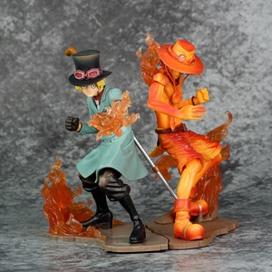 Figurines de collection One Piece, Sabo et <span class=keywords><strong>Portgas</strong></span> <span class=keywords><strong>D</strong></span>. <span class=keywords><strong>Ace</strong></span>, version théâtrale, action furieuse, lien flamme - Product Image 3
