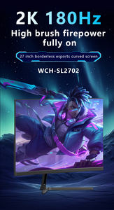Moniteur de jeu incurvé <span class=keywords><strong>27</strong></span> <span class=keywords><strong>pouces</strong></span> 2K <span class=keywords><strong>WQHD</strong></span> 2560*1440P 165/180Hz Réponse rapide 1ms Anti-lumière bleue Écran PC Type LCD - Product Image 4