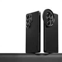 Pour téléphone S25Ultra, étui de protection d'objectif externe en TPU et PC, design simple, anti-chute, ensemble de photographie avec filtre