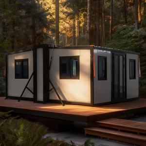 Maison conteneur extensible haute hauteur, pliable, préfabriquée, type Granny Flat, pour bureau - Product Image 1