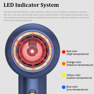 Secadores de pelo rápidos con secador de pelo iónico negativo de 600 millones, control de temperatura inteligente de motor sin escobillas de 120.000 RPM - Product Image 4