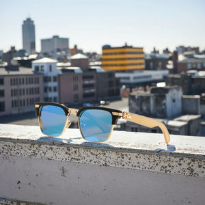 Güneş Gözlükleri Erkek Kadın Polarize Trendy UV Koruma Yeni Retro Ahşap Çerçeve TR Moda Spor Güneş Gözlükleri - Product Image 1