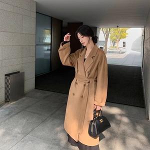 DAN6046 - Abrigo <span class=keywords><strong>de</strong></span> Gabardina Coreano Largo, Elegante, <span class=keywords><strong>de</strong></span> Doble Botonadura, Chaqueta <span class=keywords><strong>de</strong></span> Invierno 2025 - Product Image 2