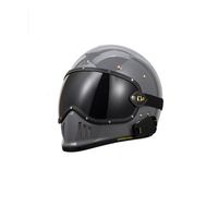 Casco Retro de Verano para Moto Accesorios Clásicos Casco Original con Gafas Protectoras Vintage