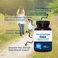 Complément de magnésium pour le cerveau - Capsules de L-thréonate de magnésium |   Pour les étudiants, les professionnels actifs, fourniture d'usine OEM