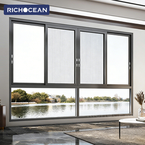 Fenêtres coulissantes en aluminium ultra-étroites insonorisées RICHOCEAN, modernes, avec isolation thermique, vitrage extérieur - Product Image 6