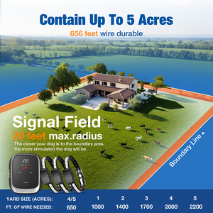 Nieuwe Versie Gazon Draadloze <span class=keywords><strong>Fence</strong></span> <span class=keywords><strong>Pet</strong></span> Containment System Elektrische Bedrade Hond Hek - Product Image 5