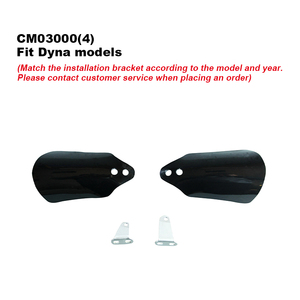 Protège-mains avant pour moto Cyclops DS Style <span class=keywords><strong>HD</strong></span> pour Touring Softail XL <span class=keywords><strong>Sportster</strong></span> <span class=keywords><strong>883</strong></span> Dyna - Verre trempé et acier inoxydable 304 - Product Image 5