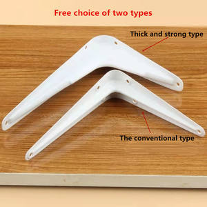 Prix bas, équerres triangulaires en contreplaqué de 6 pouces et 8 pouces, quincaillerie pour meubles, étagères murales flottantes en métal, étagères en plastique pour le bois - Product Image 3