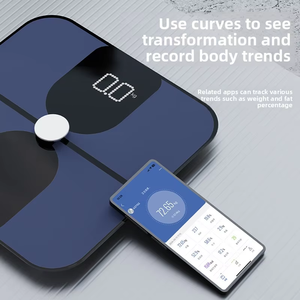홈 피트니스 모니터링을위한 블루투스 심박수 BMI 추적 기능이있는 프리미엄 스마트 디지털 바디 구성 스케일 - Product Image 4