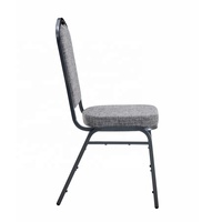 Chaises en métal empilables durables pour appartement, salon, hôpital et entrée - Style banquet et réception