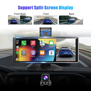 Xách tay 4K 10 "điện trở màn hình cảm ứng xoay Carplay máy ảnh màn hình với chia màn hình GPS hệ thống định vị và Dash Cam - Product Image 3