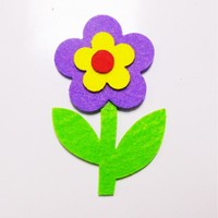 Stiker Dinding Bunga Felt Buatan Tangan Kreatif DIY Dekorasi Dinding Kain Nonwoven untuk Latar Belakang Kelas TK Natal Paskah