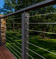 Accessoires de rampe d'escalier en acier inoxydable 304 316 les plus vendus, plaques de couvercle de base de poteau de balcon extérieur avec vis assorties