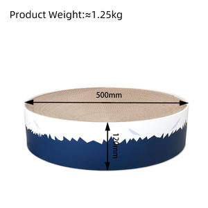 ICLE 500mm Móveis Gato Coçar Board Forma Redonda <span class=keywords><strong>Cat</strong></span> Lounger Atacado Papelão <span class=keywords><strong>Cat</strong></span> <span class=keywords><strong>Scratchers</strong></span> Ondulado - Product Image 4