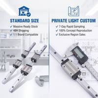 Système de guidage linéaire CNC haute précision et robuste EGH15CA, rail incurvé en acier pour roulement PLC, moteur et engrenage, mouvement linéaire