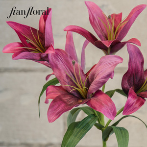 Bunga Lily Harimau Buatan Tangan dengan Sentuhan Realistis untuk Dekorasi Meja Rumah - Product Image 2